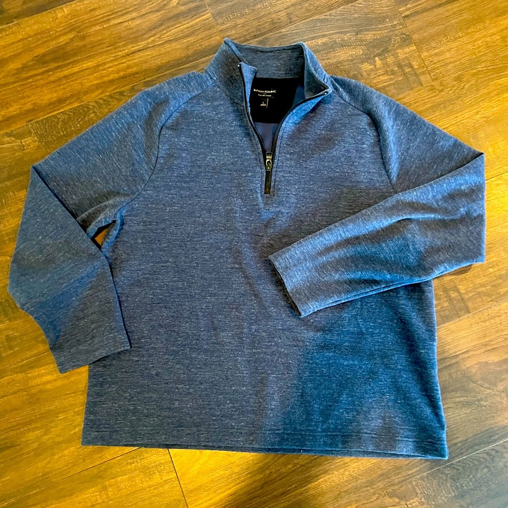 Men’s Large Banana Republic 1/4 zip pullover